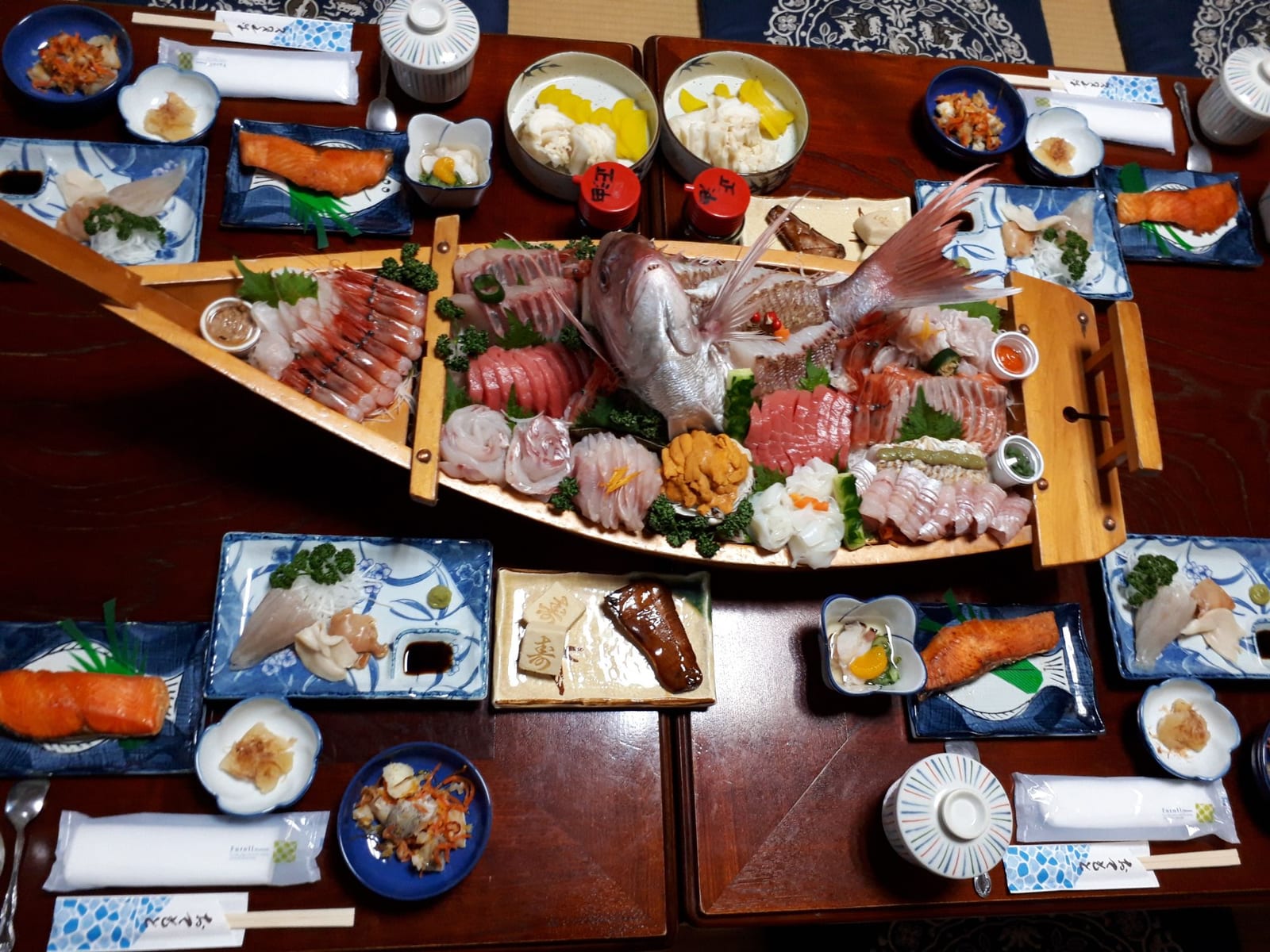 お手軽宴会プランの食卓